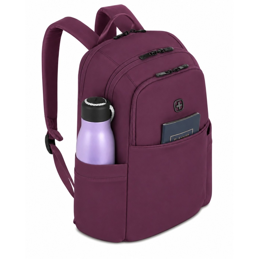 NEW Swissgear The Bloom Laptop Backpack, SA2822 - Purple (16" x 12" x 6")